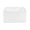 Gourmetier Solid Surface Undermount 15" Square Sgl Bowl Bar Sink W/ Drain, Wht GKUSA15158 - alternate 2